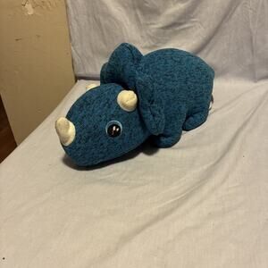 Toy Box Knit Baby Dinosaur Plush Triceratop Stuffed Animal